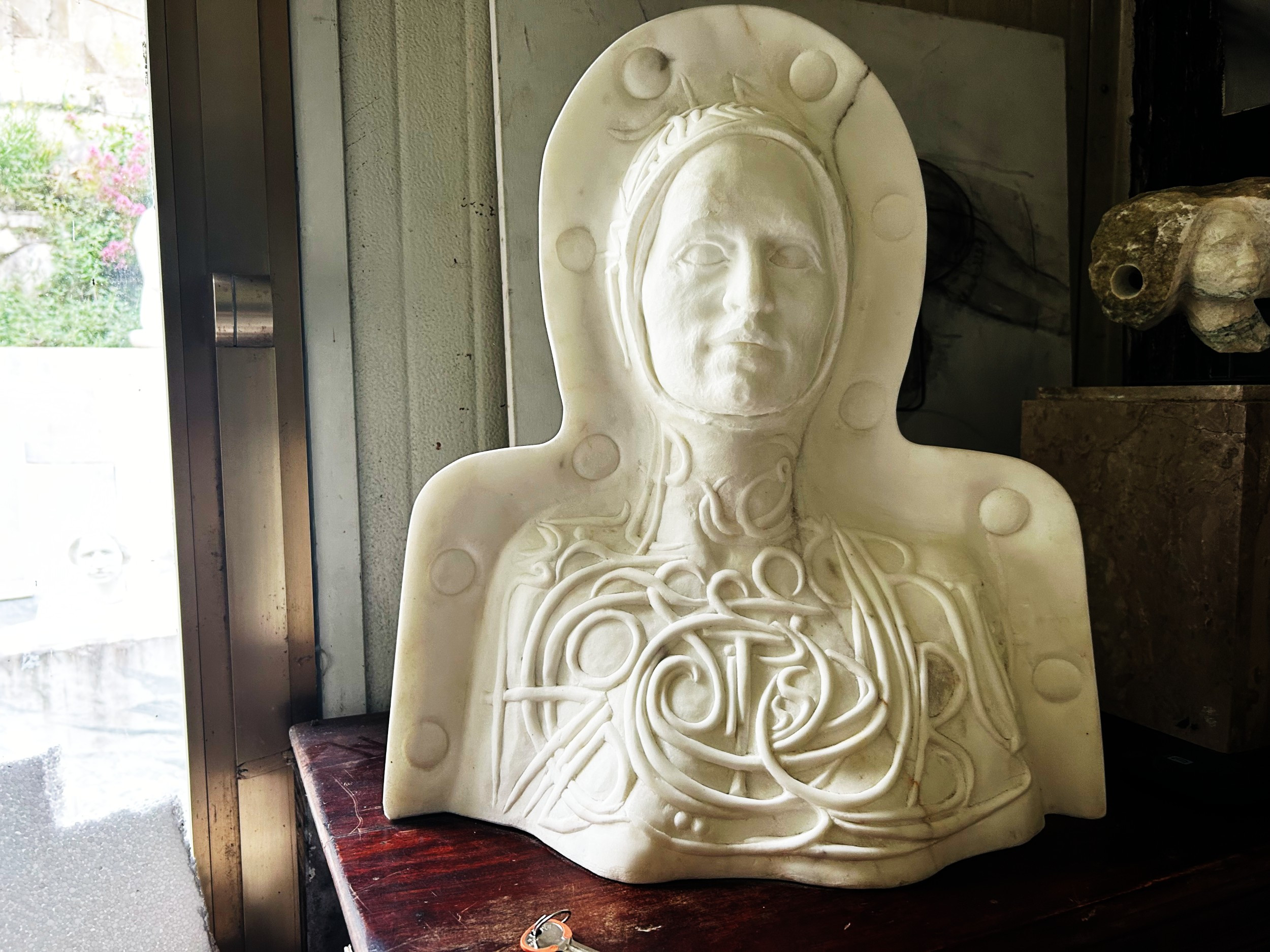 marble female bust