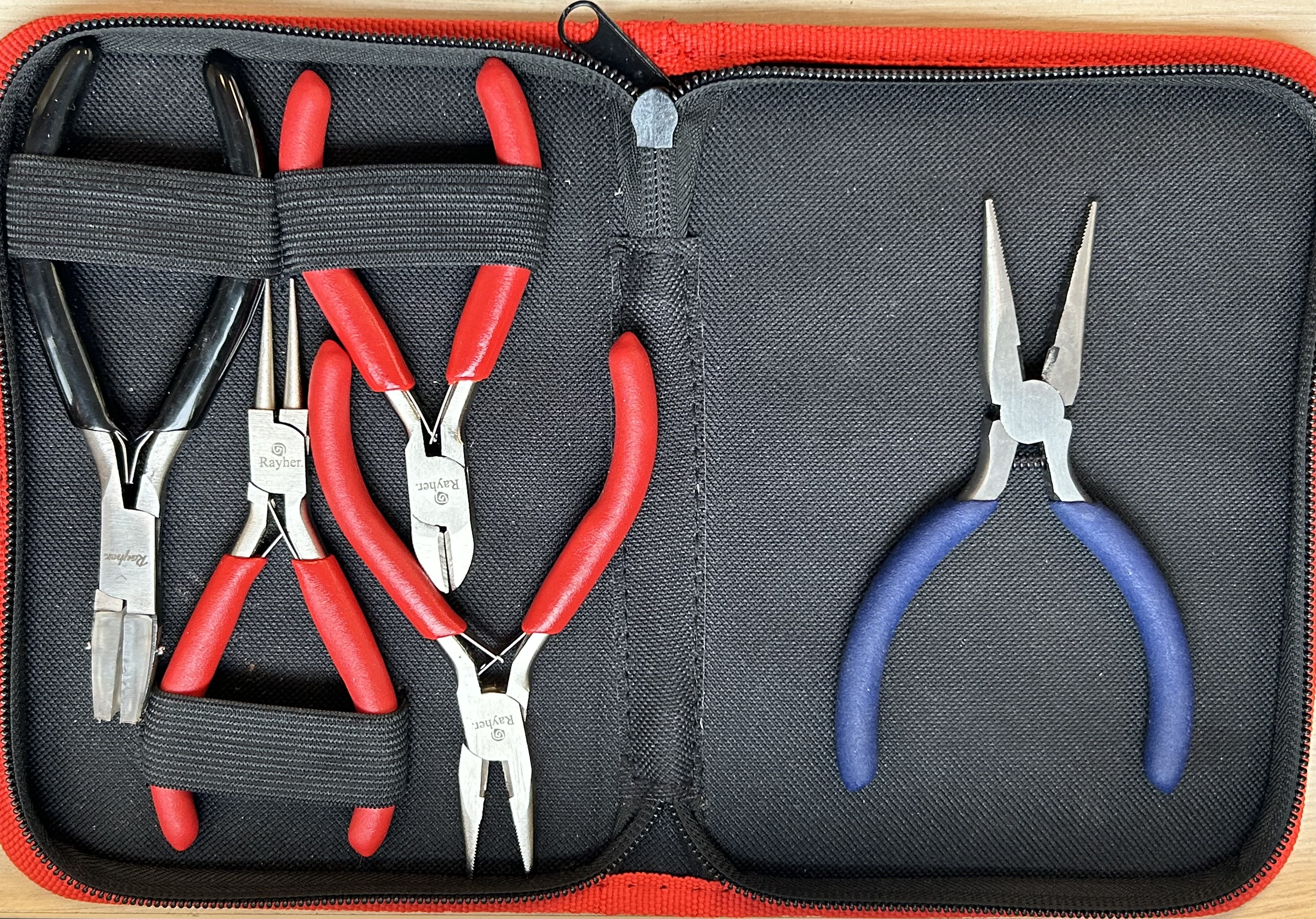 zippered case of pliers