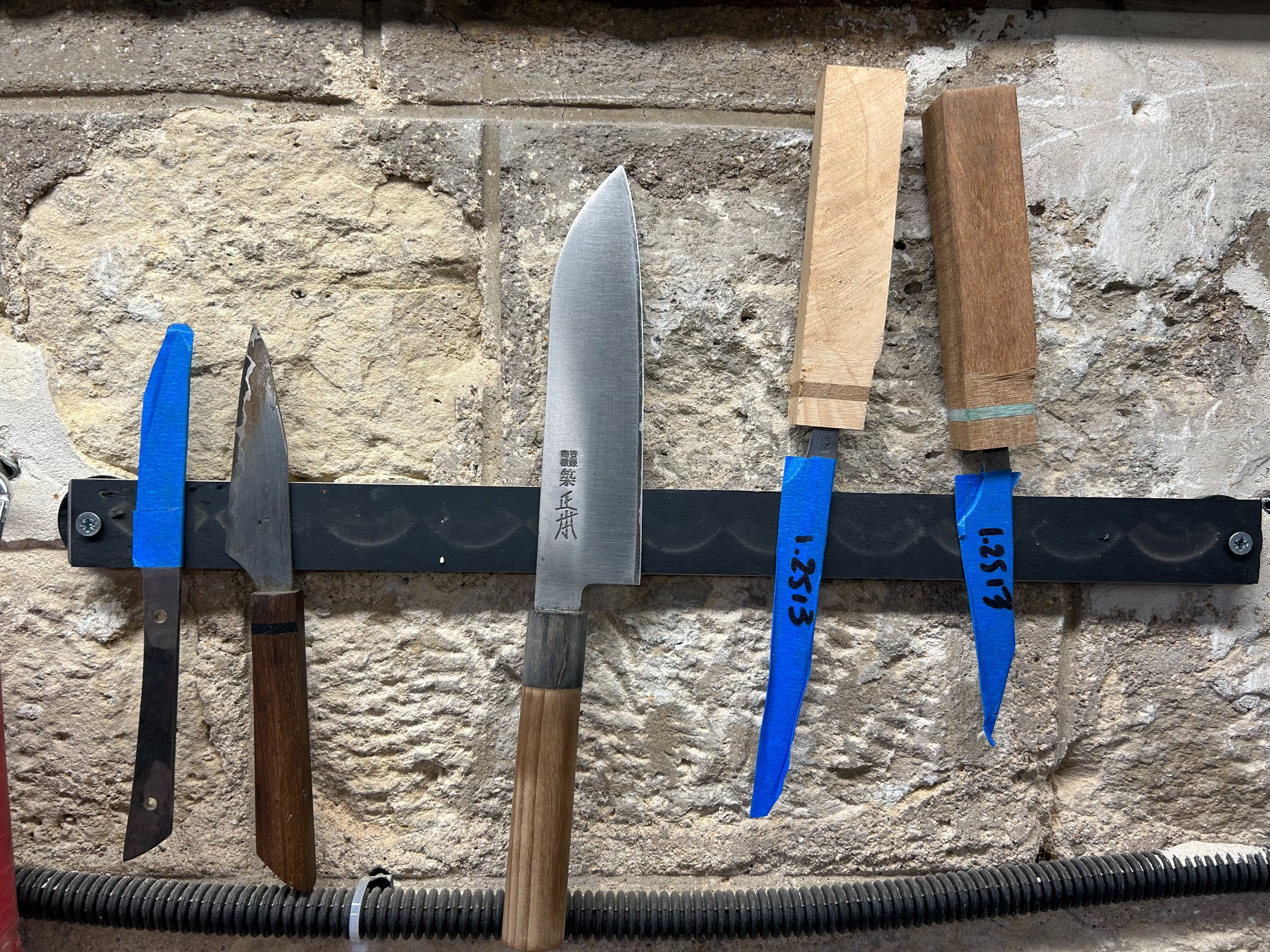 work-in-progress knives